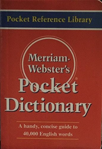 Websters Pocket English Dicti – VERY GOOD