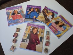 14 American Girl Mixed Lot 5 Rebecca Paperback Books 8 American Girl Lapel Pins