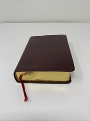 HCSB Large Print Compact Bible • Burgundy Bonded Leather (2005, Holman)
