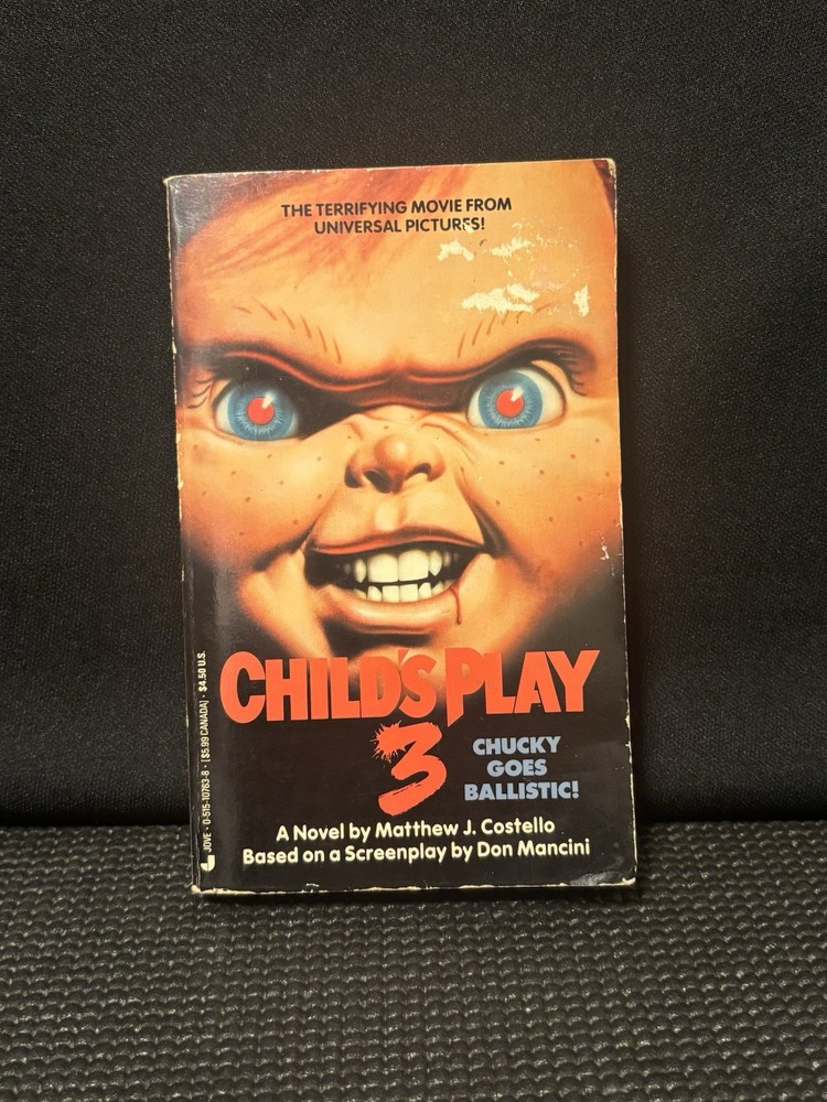 Child’s Play 3 – Matthew J. Costello – Movie Tie-in 1991 paperback 1st Printing