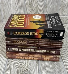 Western Action Adventure Lot of 8 Paperback 2 Books Each Nye Judd Floren Dalton