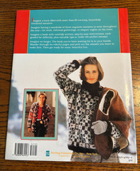 Glorious Crocheted Sweaters 1989 Nola Theiss 144 Pages HC Dust Jacket Vintage