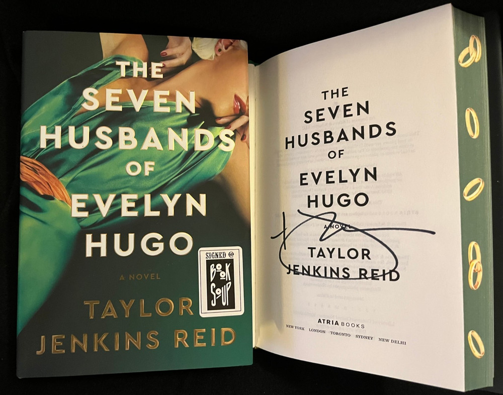 Taylor Jenkins Reid signed The Seven Husbands of Evelyn Hugo 1st print HC Deluxe