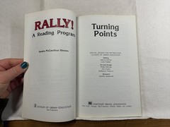 Turning Points Sandra McCandless Simons 1979 Reading Program Harcourt Brace