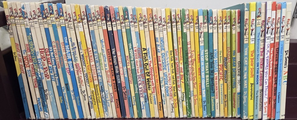 Dr. Suess Bright and Early I Can Read Beginners Books Lot of 60 HC