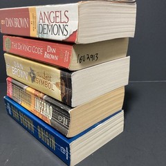 Lot – ROBERT LANGDON SERIES Books 1-5 + 2 Bonus By Dan Brown + Cracking the Code