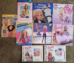 Set of 9 Different Barbie Books by Various Authors Paperback Used Good