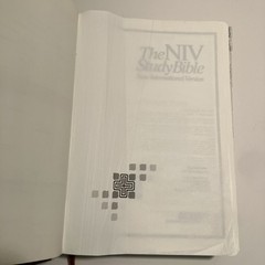 VTG NIV Study Bible Red Letter Zondervan 1985 Bonded Leather Meticulously Tabbed