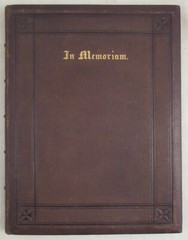 In Memoriam. James Henry Duncan [Signed] 1st Ed. HC Book