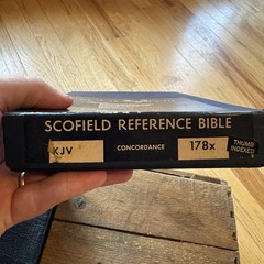 1945 Scofield Reference Bible, KJV Genuine Cowhide Leather, w/ Box Oxford 178x