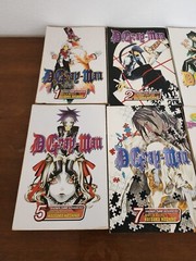 D.Gray man Volumes 1,2,3,4,5,7,20,21 Manga Lot of 8, English Shonen Jump Anime