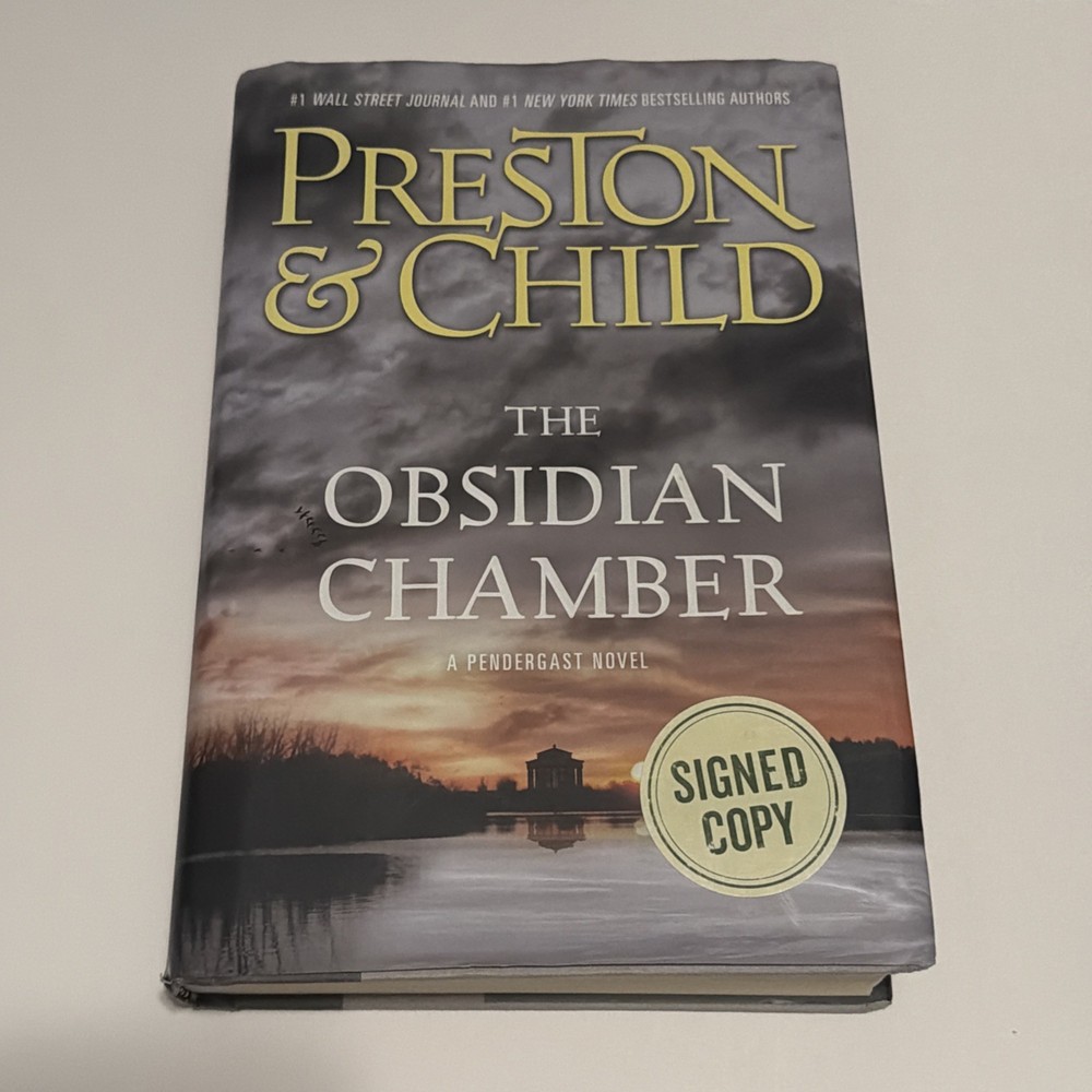 The Obsidian Chamber – Signed / Autographed Copy Preston & Child Hardcover
