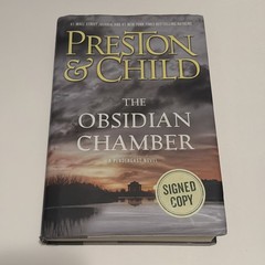 The Obsidian Chamber – Signed / Autographed Copy Preston & Child Hardcover