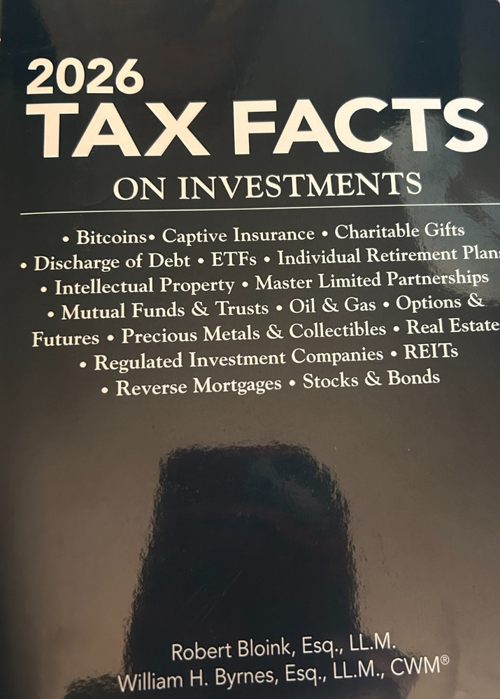 2026 Tax Facts on Investments 9781588528988 Robert Bloink and William H. Byrnes