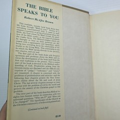 The Bible Speaks to You Robert McAfee Brown Hardcover 1955 The Westminster Press