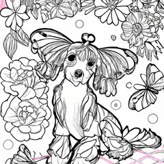 Chinese Crested The Coloring Book so Cute 100 pages Fun For all Ages No 4 of 20