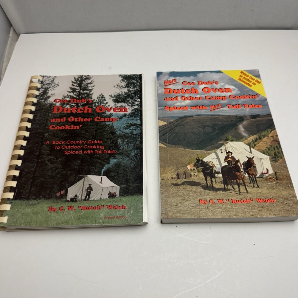 Set Of 2 Cee Dub’s Dutch Oven Cookbooks Recipes And Tall Tales Each 200+ Pages