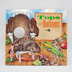 Signed 1st Ed Book TOPS AND BOTTOMS by Janet Stevens HBDJ To Nancy Autographed