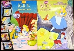 DISNEY ALICE IN WONDERLAND COLORING BOOKS (64 PAGES EACH) FREE SHIPPING USA