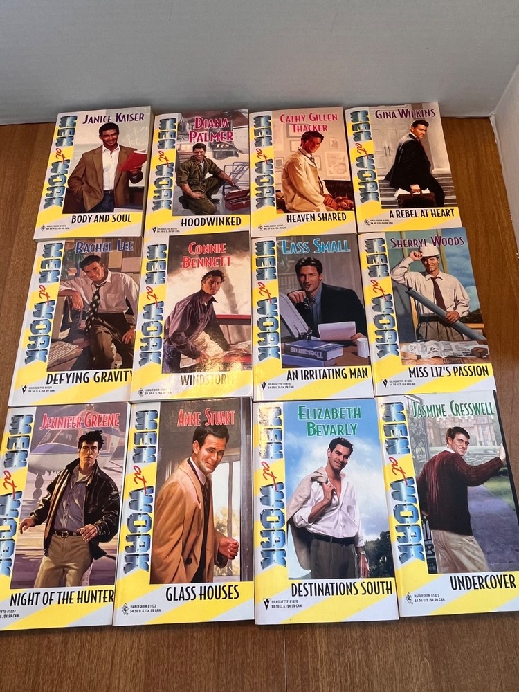 Vintage Harlequin Men at Work Romance Novels Lot of 12 (See Photos for Titles)