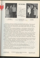 Bardolph Community High School Monitor Yearbook 1958 HB McDonough Co Illinois