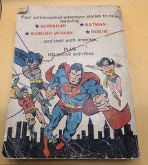 1980 Vintage Superheros 448 Page Big Big Book Coloring Activity Book Used
