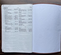 NKJV Holy Bible Super Giant Print Reference Edition Red Letter Leather Worn