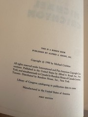 JURASSIC PARK 1990 First Edition! Michael Crichton Advance Reader’s Edition