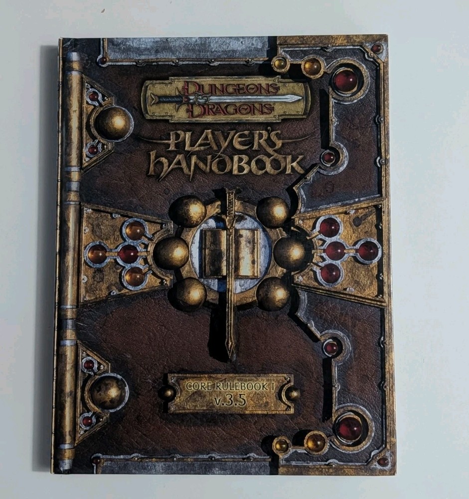D&D Dungeons & Dragons Player’s Handbook Core Rulebook V.3.5 WotC 1st PRINT