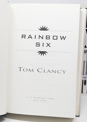SIGNED Tom Clancy Rainbow Six (1998) & Shadow Warriors (2002) First printings