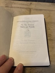 NIV Pocket Thin New Testament with Psalms & Proverbs 1984 Bonded Leather