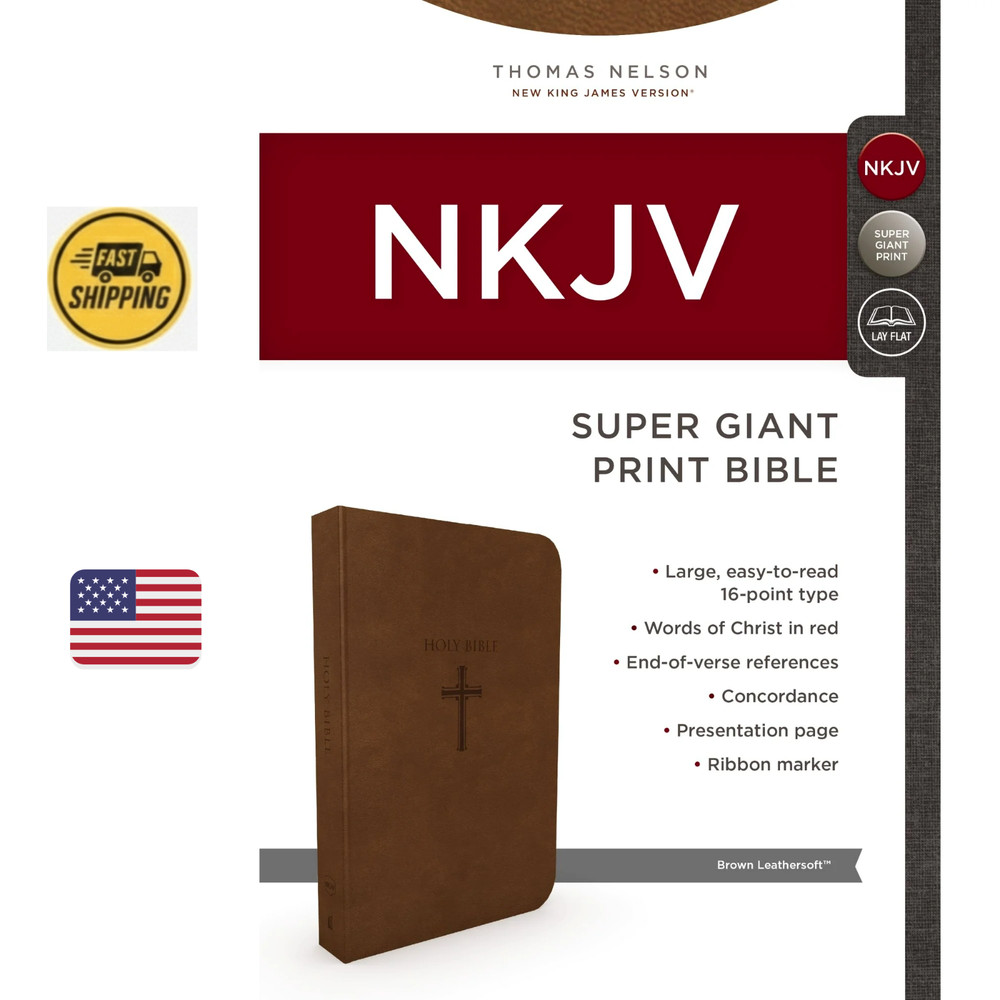 NKJV Super Giant Print Bible 16pt | Imitation Leather | Large Print | BRAND NEW