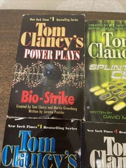 Tom Clancy Military Thriller Book Lot 8 PB HC Jack Ryan ACTION Spy Fiction