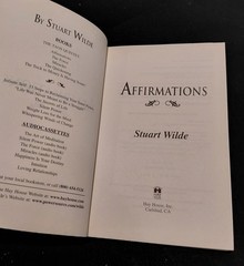 Stuart Wilde Affirmations Trade Paperback Hay House 1987 Taos Quintet 8th