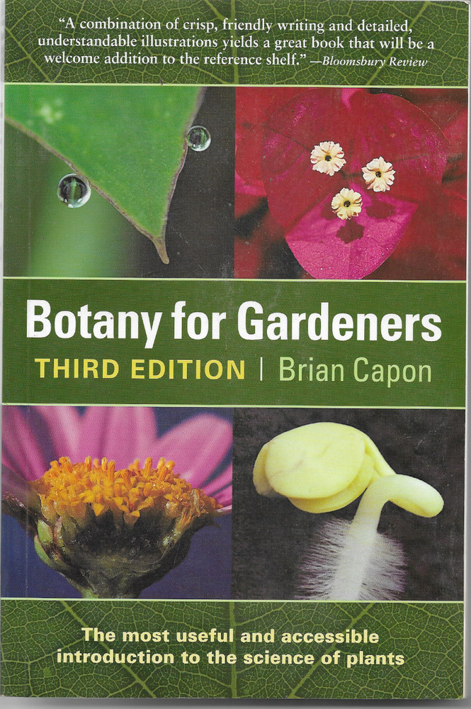 Botany for Gardeners, 3rd Edition BACK COVER damage WATER stain along bottom