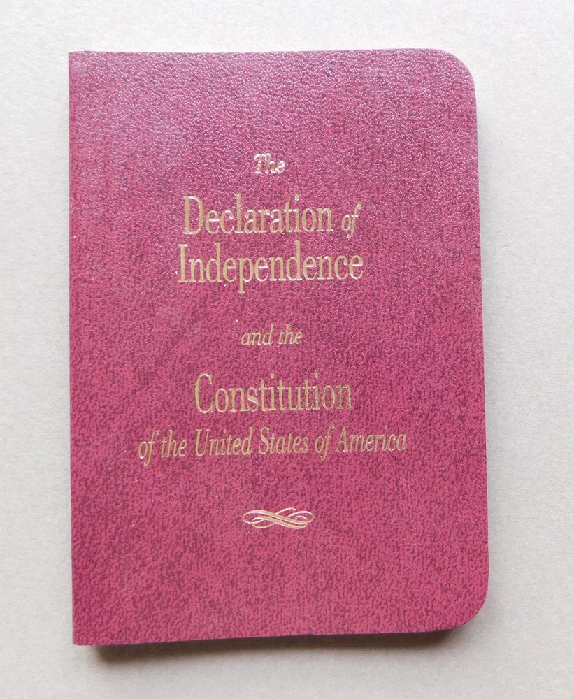 Pocket sized: Declaration of Independance & Constitution – 2019 CATO Inst – red