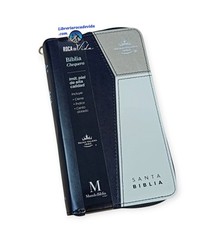 Biblia Chequera Letra 8.5 puntos RV1960 imit piel tricolor con indice