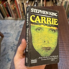 CARRIE by Stephen King 1987 Vintage Paperback Book German ~ Bastei Lubbe