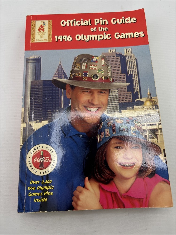 Official 1996 Atlanta Olympic Games Pin Guide ! Coca Cola ! 296 pages!