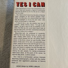 Yes I Can: The Story of Sammy Davis, Jr by Jane and Burt Boyar and Sammy Davis