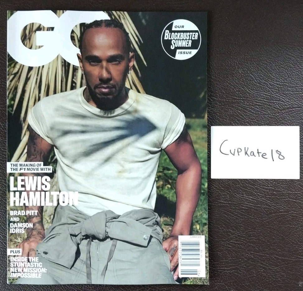 GQ USA Magazine June July Summer 2025 LEWIS HAMILTON Cover NEW Edition F1 Driver