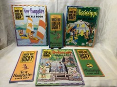 Highlights WHICH WAY USA Puzzle Books & Maps Mississippi Delaware New Hampshire