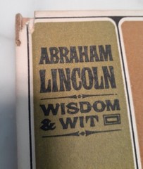 Abraham Lincoln ~ Wisdom & Wit VTG Book 1965 ~ 61 Pages