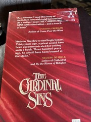 The Cardinal Sins, by Andrew M. Greeley, 1981 HC/DJ Book Club Edition