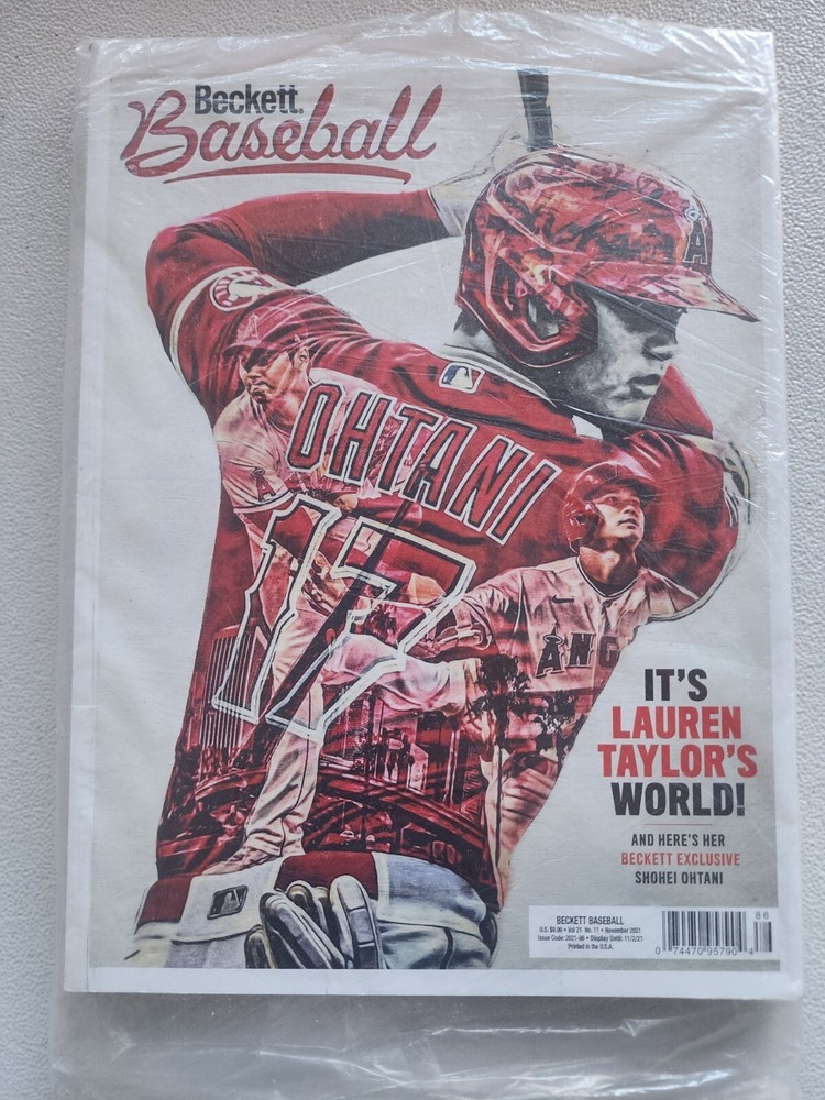 MLB Beckett #188 November issue Otani cover MVP Still In Plastic Never Opened