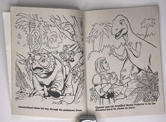 1988 Golden Tyco Dino-Riders Harness the Power of Dinosaurs Coloring Book