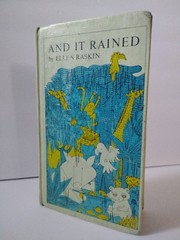 And It Rained Ellen Raskin 1969 1st Edition Atheneum Tea with Jungle Animals HC