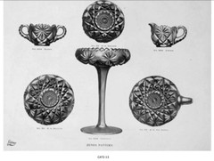 Libbey ^Redux^ American Brilliant Cut Glass and engraved catalog/book Amberina
