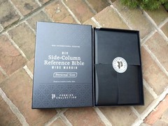 NIV Single Column Ref Wide Margin Personal Bible -$229.99 Retail Blue Goatskin