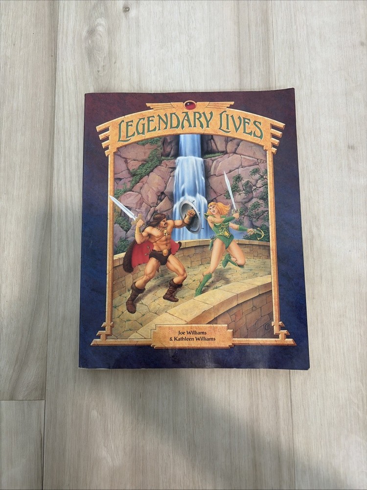 LEGENDARY LIVES – 2nd Edition (1993) Fantasy RPG Book – Kathleen Williams RARE